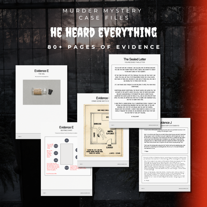 He Heard Everything - Interactive Case Files