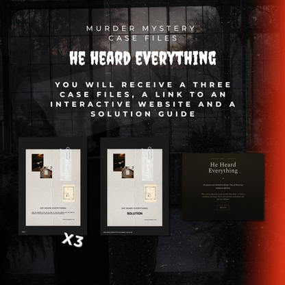 He Heard Everything - Interactive Case Files