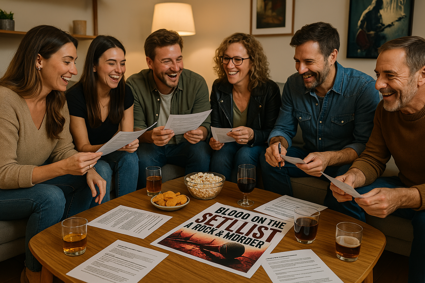 Blood on the Setlist – Host-Free Printable Game Night Mystery