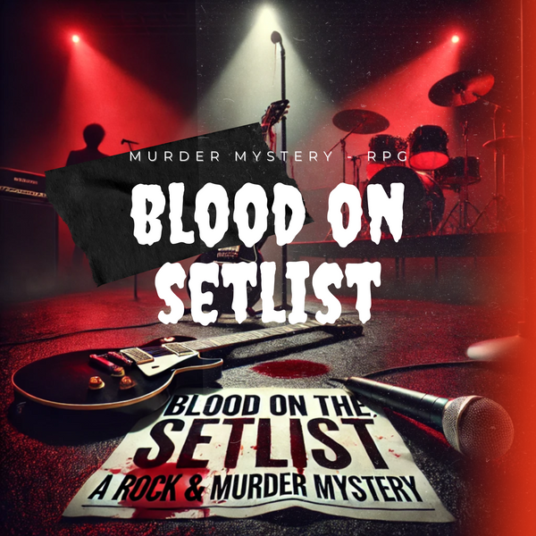 Blood on the Setlist – Host-Free Printable Game Night Mystery