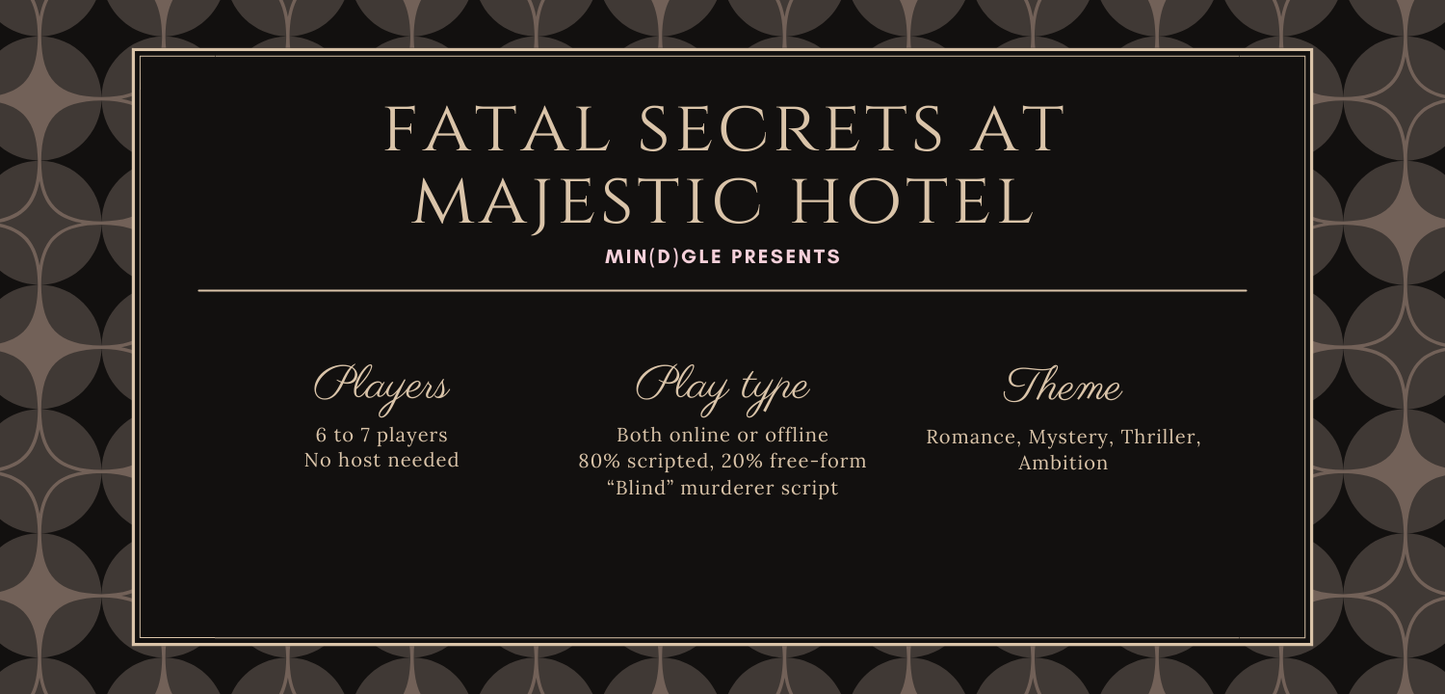 Fatal Secrets: Whodunnit Murder Mystery Party Game.