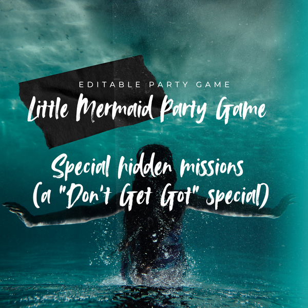 Little Mermaid Party Game - Special hidden missions (a 