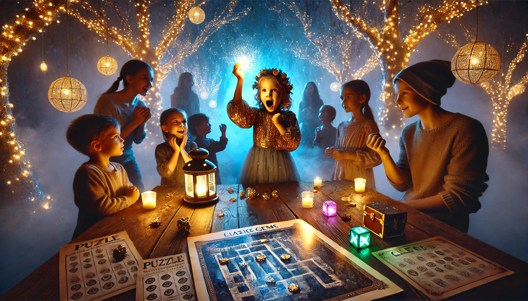 The Enchanted Forest: Mysteries of the Magic Gem - Printable Puzzle Game.