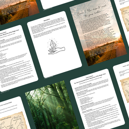 The Enchanted Forest: Mysteries of the Magic Gem - Printable Puzzle Game