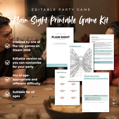 Plain Sight – Printable Hidden-Role Party Game