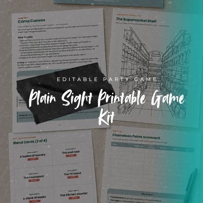 Plain Sight – Printable Hidden-Role Party Game
