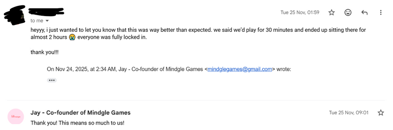 Testimonial Screenshot